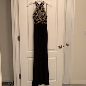 Black and Gold formal dress
